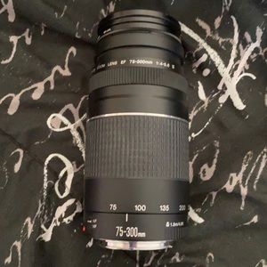 Canon zoom lense 75-300 mm w/Platinum Mc-Cpl filter 58mm